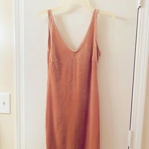 Velvet bodycon midi dress NWT